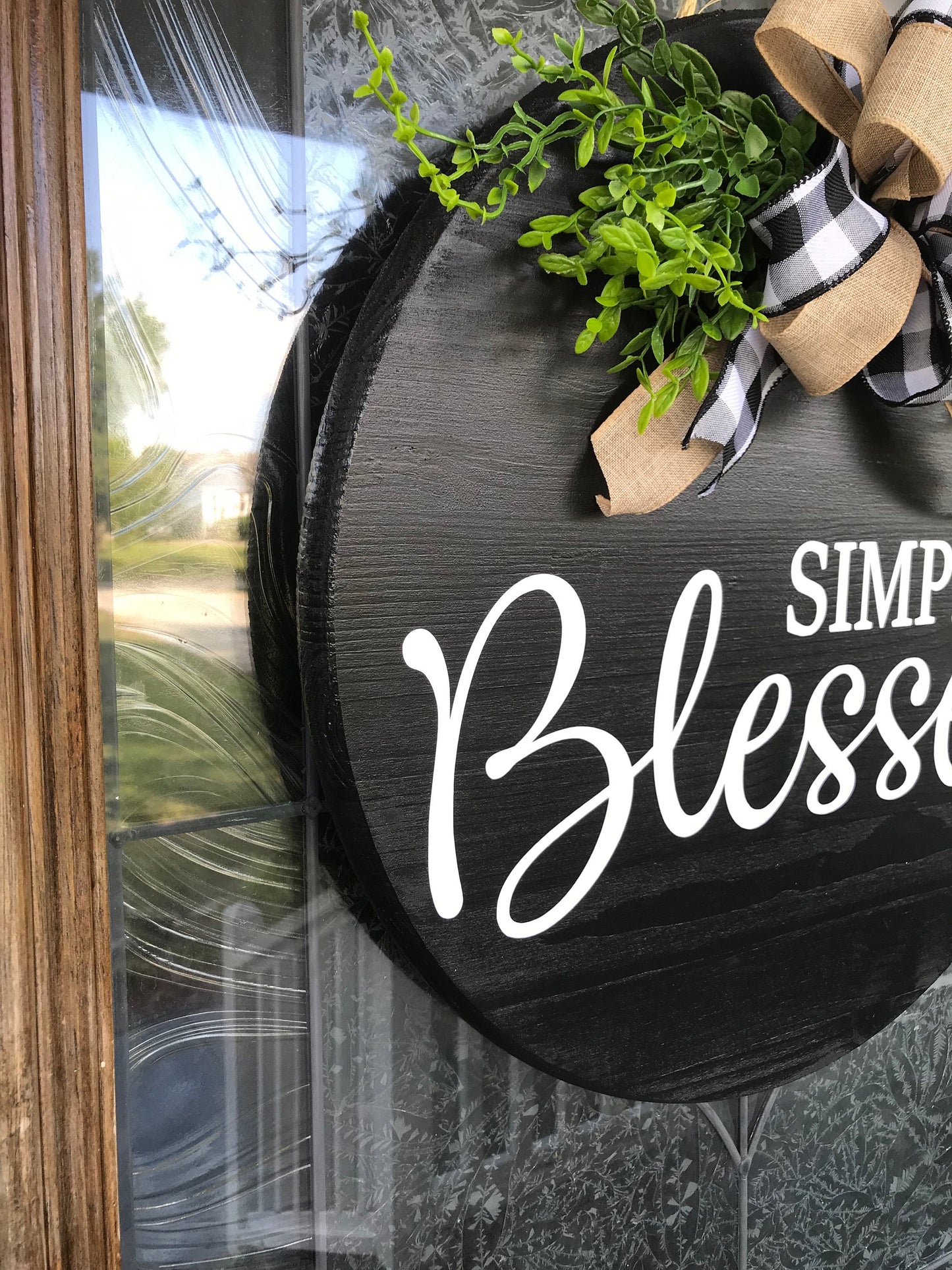 Simply Blessed Door Sign