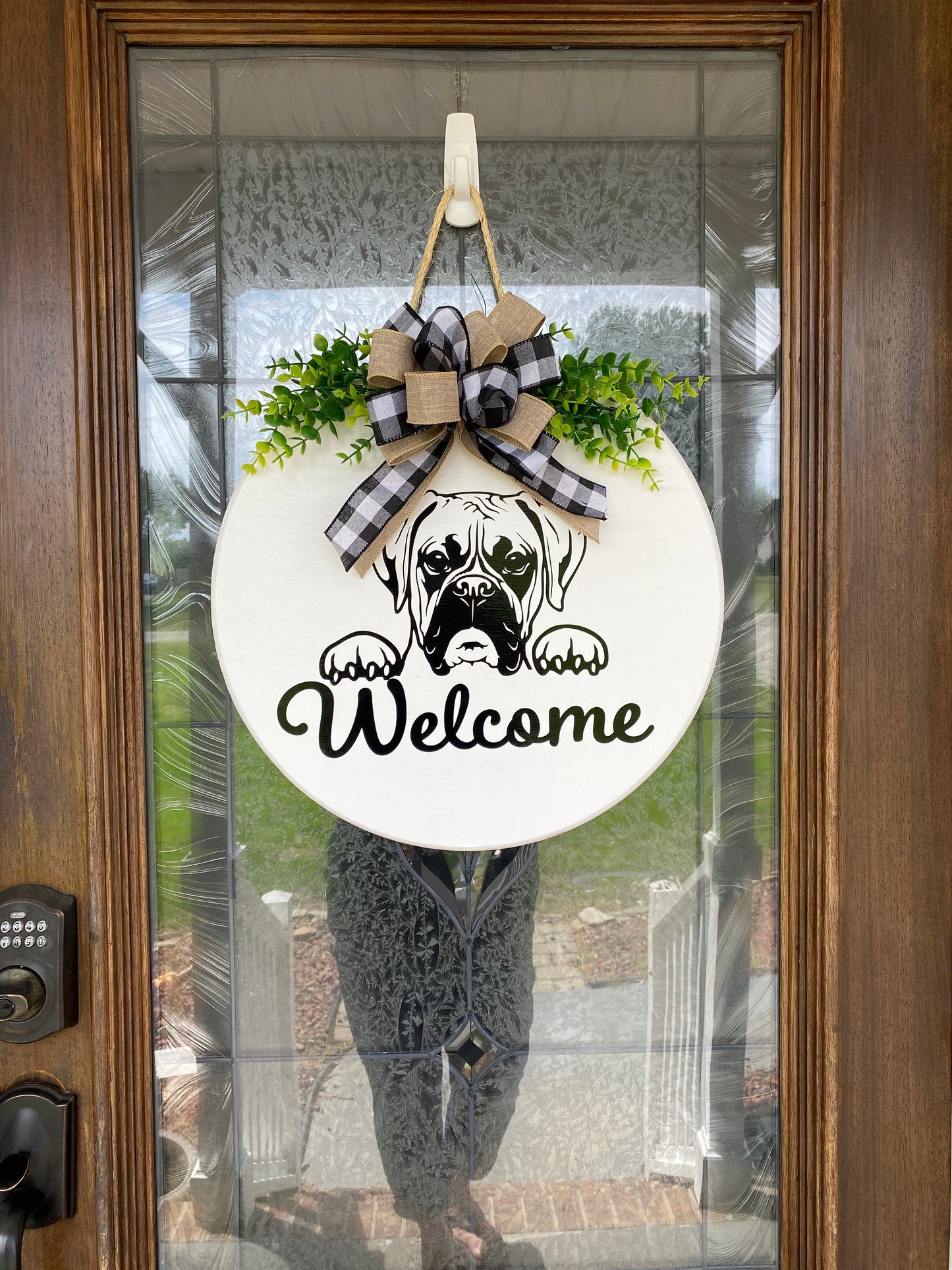 Boxer Welcome Sign