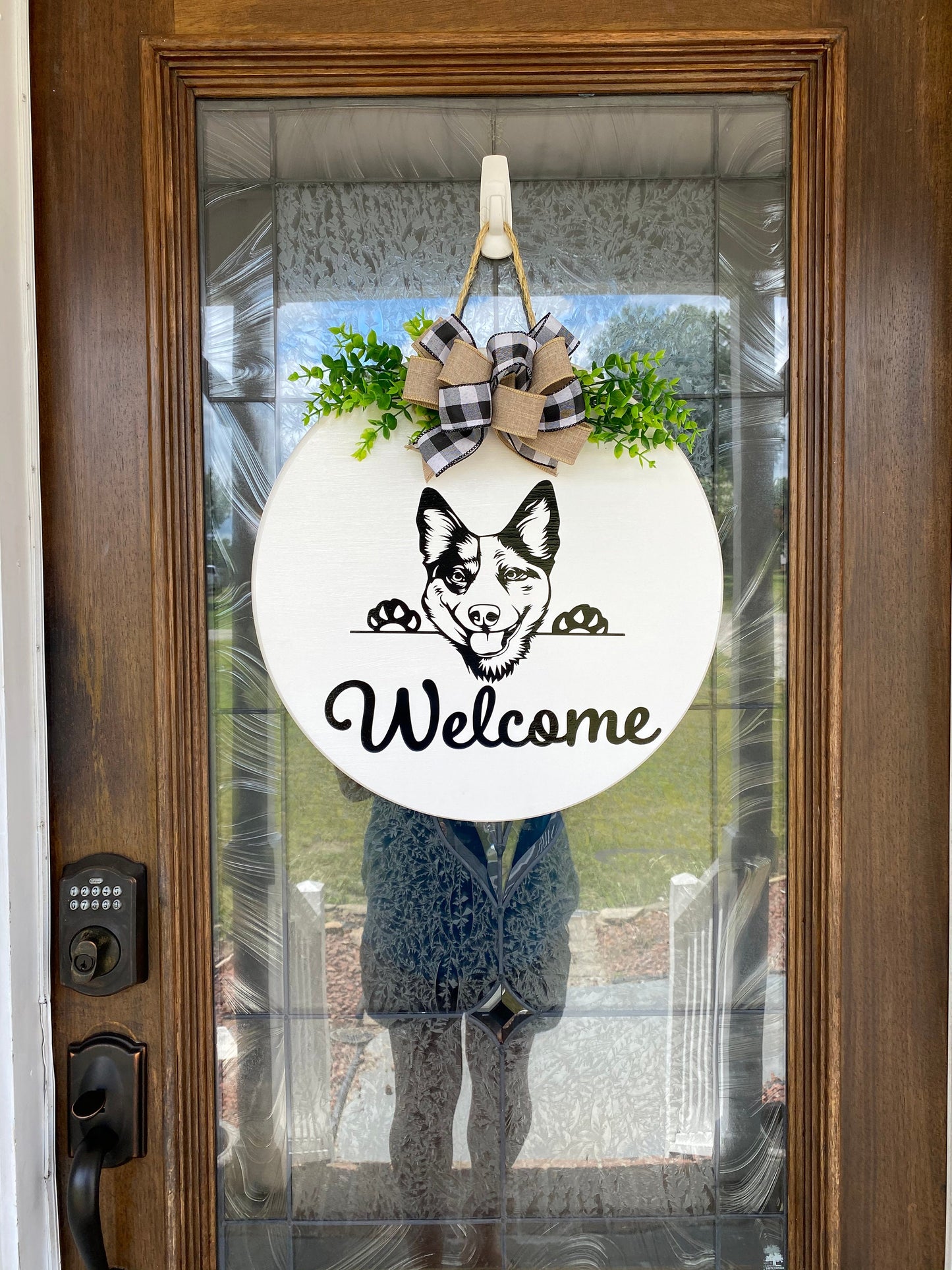 Cattle Dog Welcome Sign