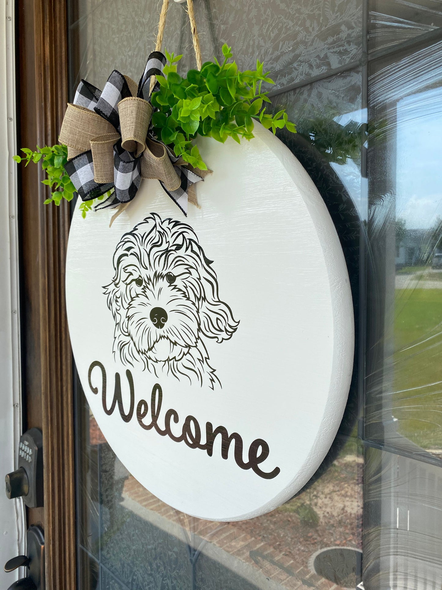 Golden doodle Welcome Sign