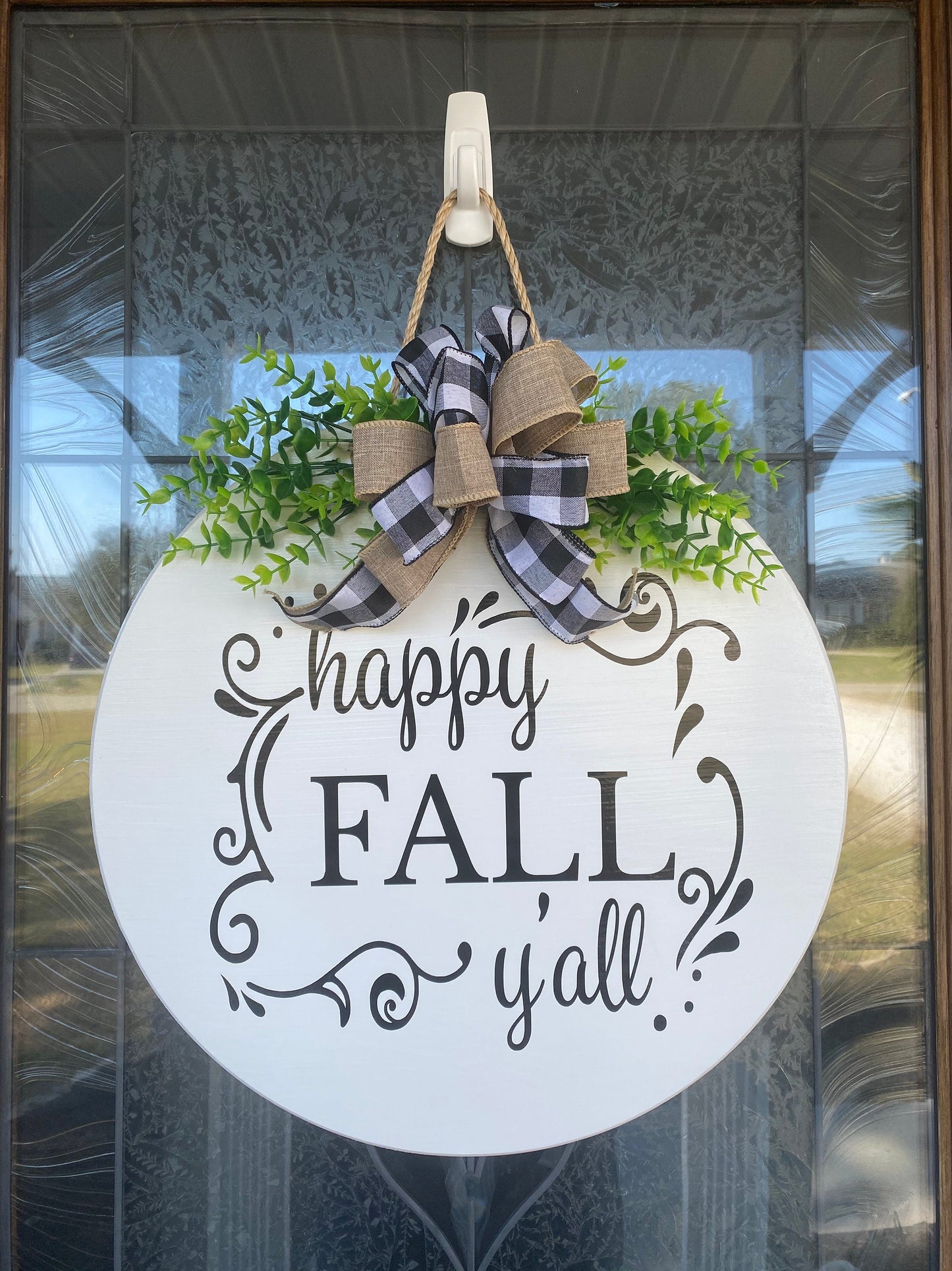 Happy Fall Y'all Door Sign
