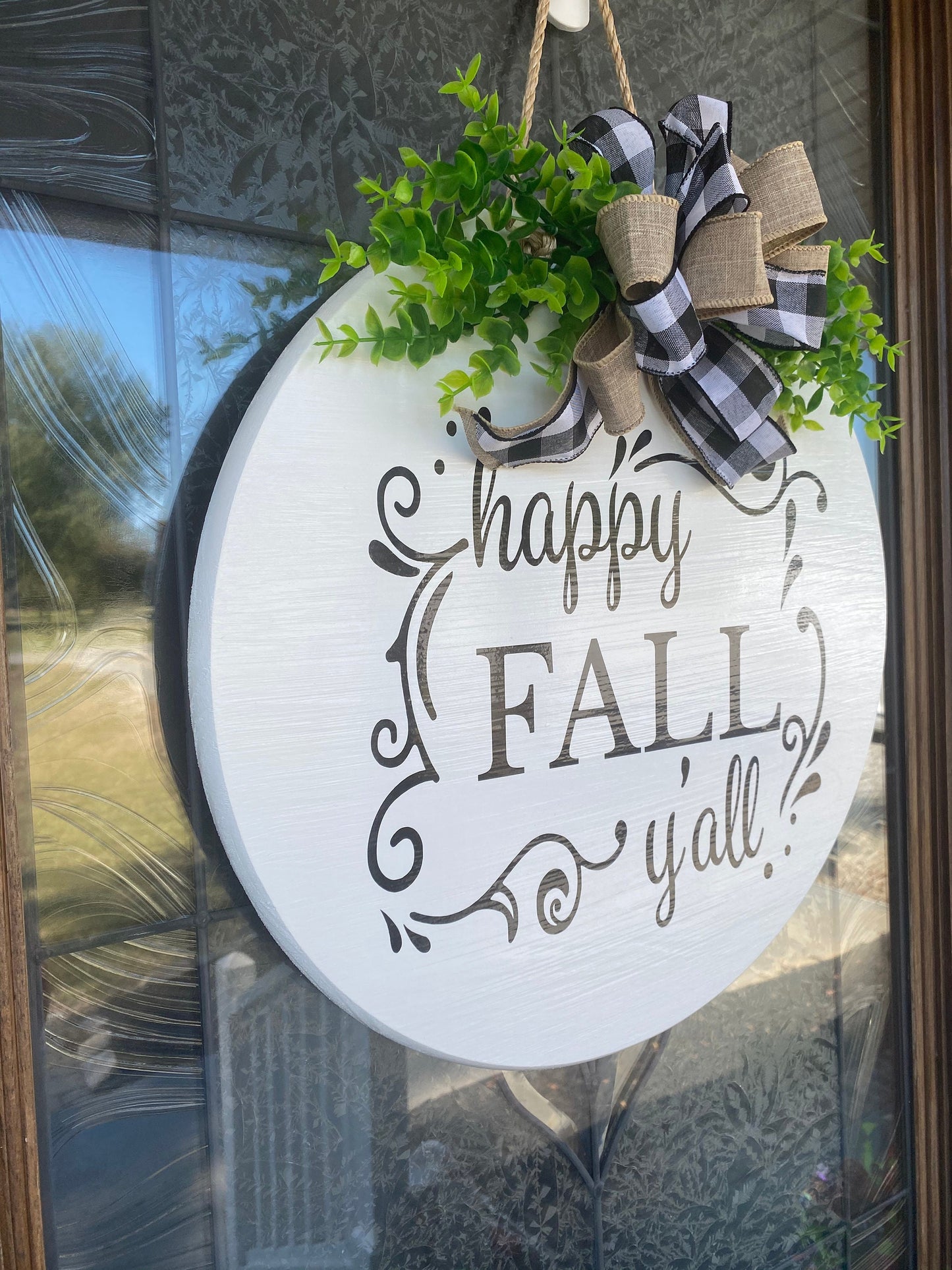 Happy Fall Y'all Door Sign