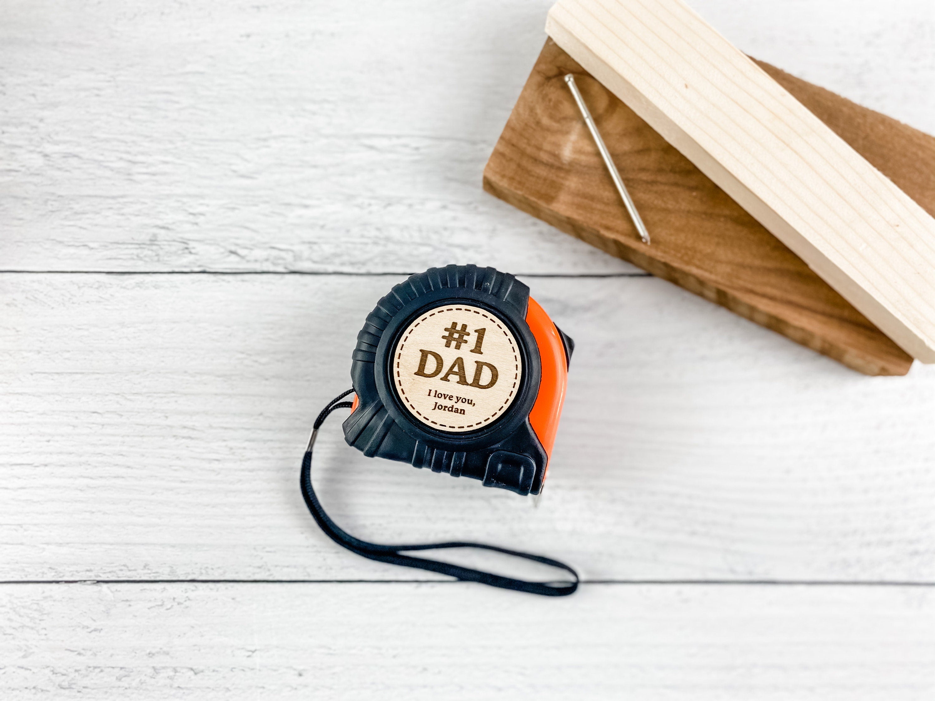 Personalized Father's Day Gift - personalized measuring tape with