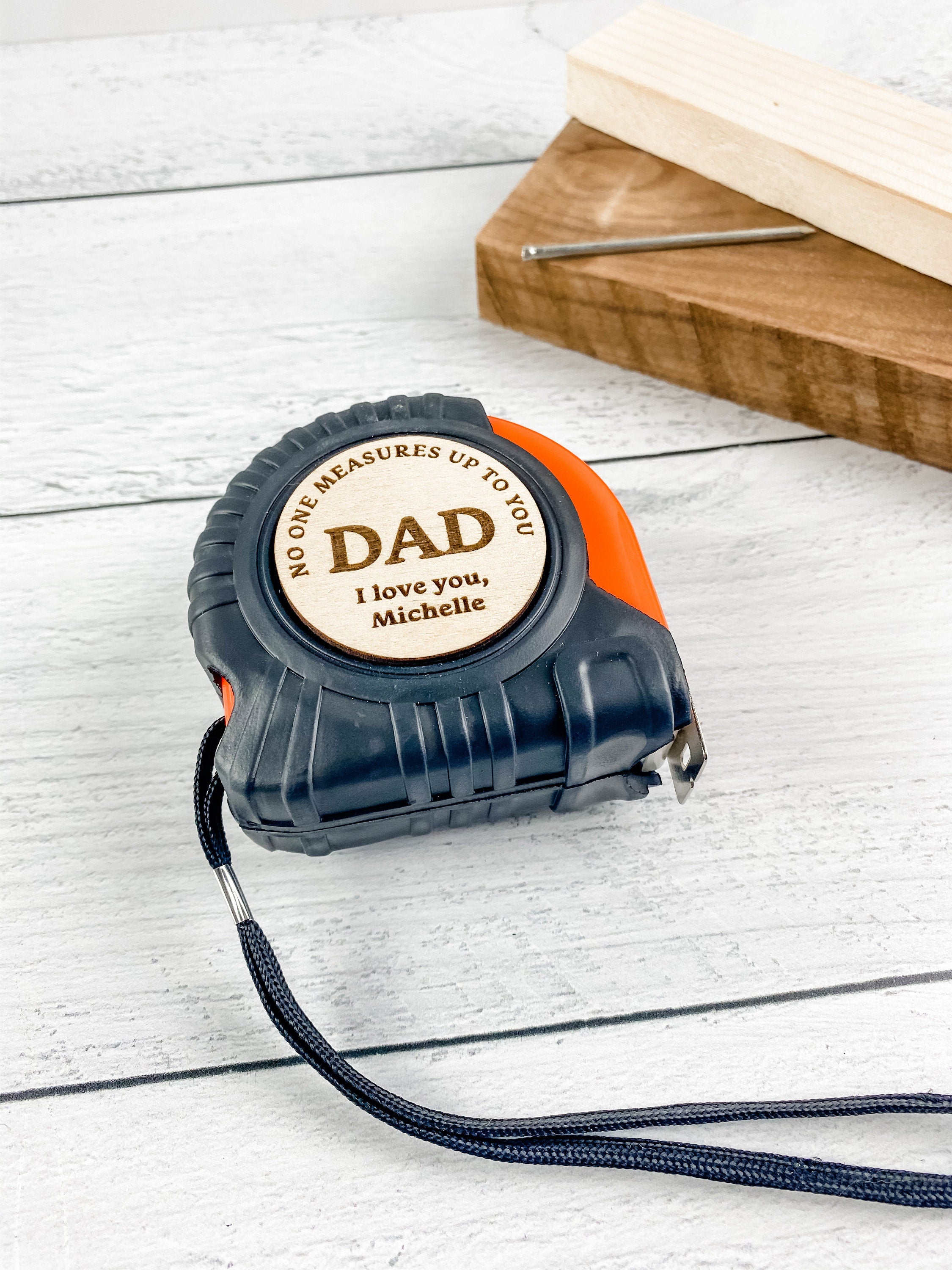 Personalized Father's Day Gift - personalized measuring tape with